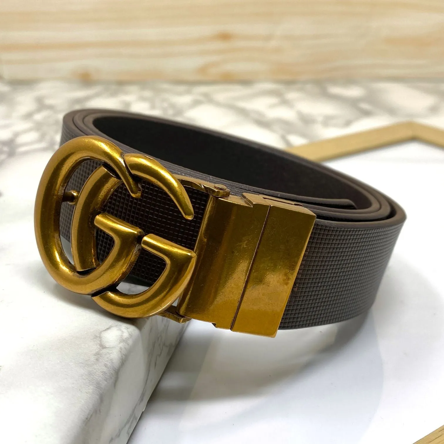 Formal and Casual GG Leather Strap Belt-JonasParamount