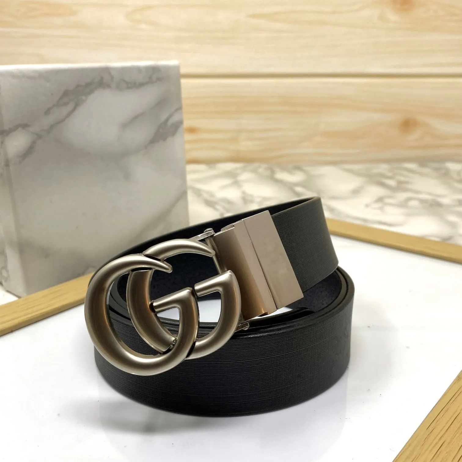 Formal and Casual GG Leather Strap Belt-JonasParamount