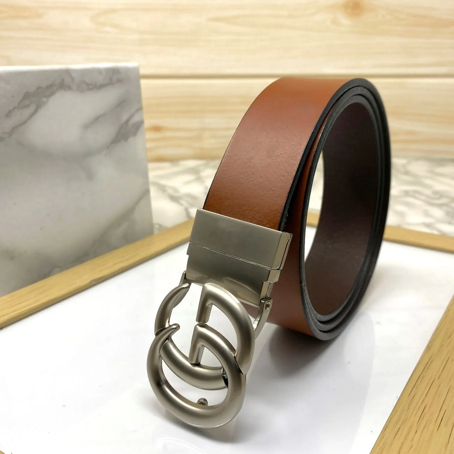 Formal and Casual GG Leather Strap Belt-JonasParamount