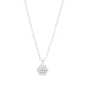 Gucci Trademark Hexagonal pendant, silver