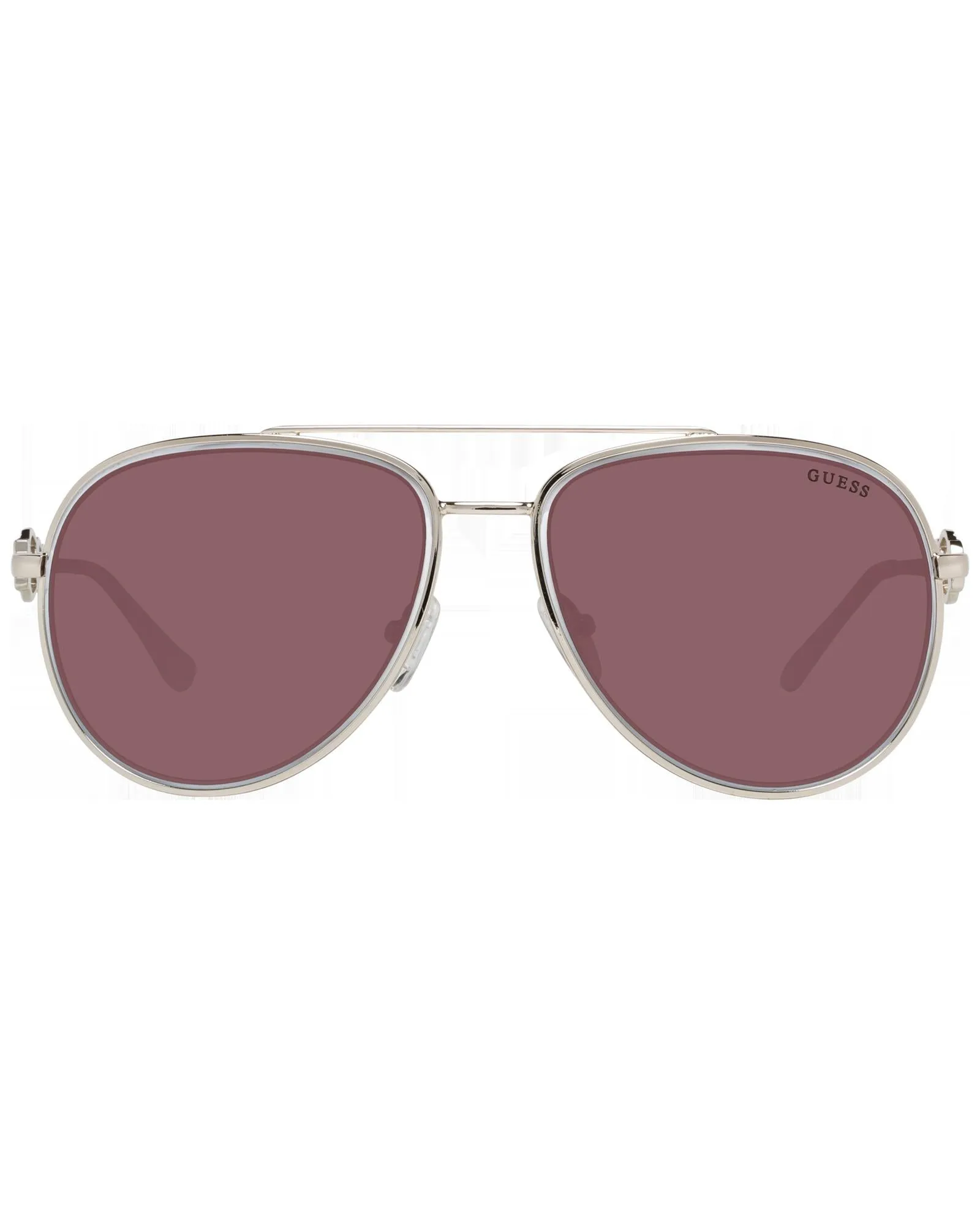 Guess GU7656 Aviator Sunglasses for Women Rose Gold