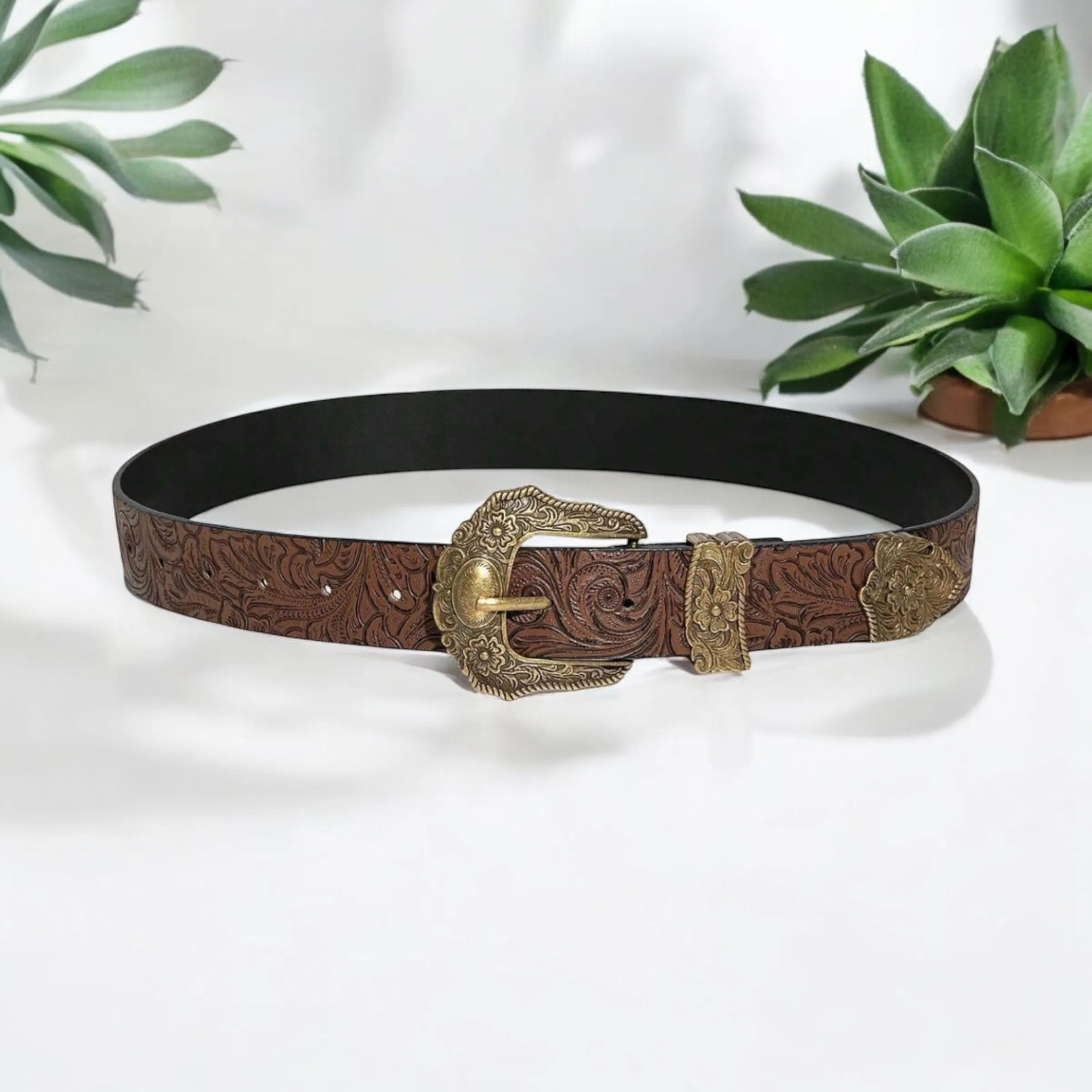 Gunner Western Belt - Brown