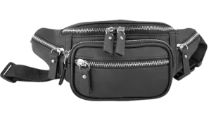 Heavy Metal Zippered Belt Bag