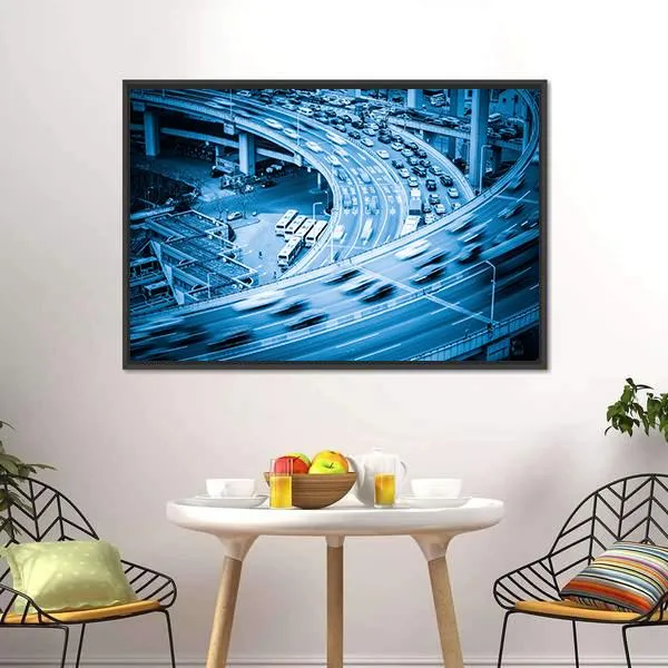 Heavy Traffic Closeup Canvas Wall Art