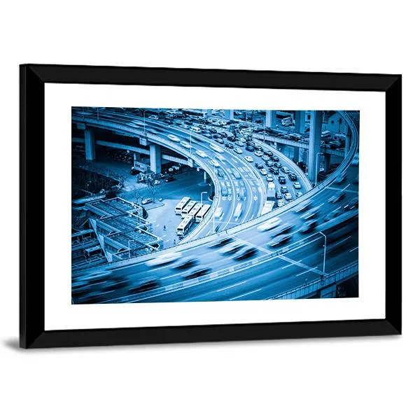 Heavy Traffic Closeup Canvas Wall Art