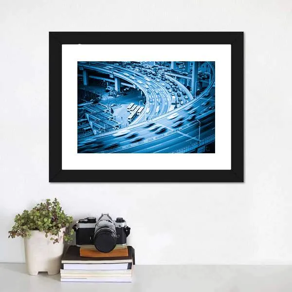 Heavy Traffic Closeup Canvas Wall Art