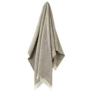 Herringbone Throw 185x140cm in vintage grey