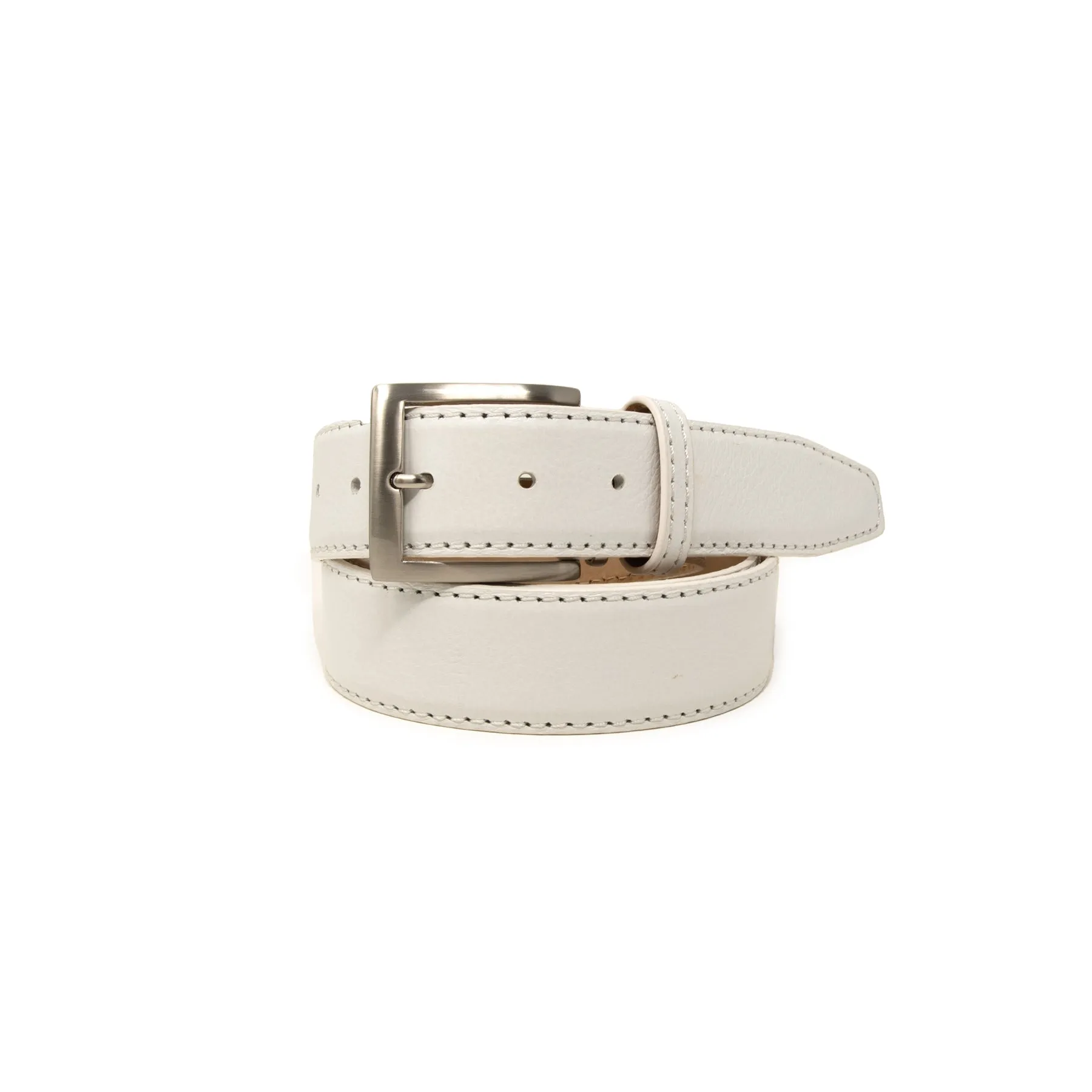 Italian Full Grain Leather - White - 40mm