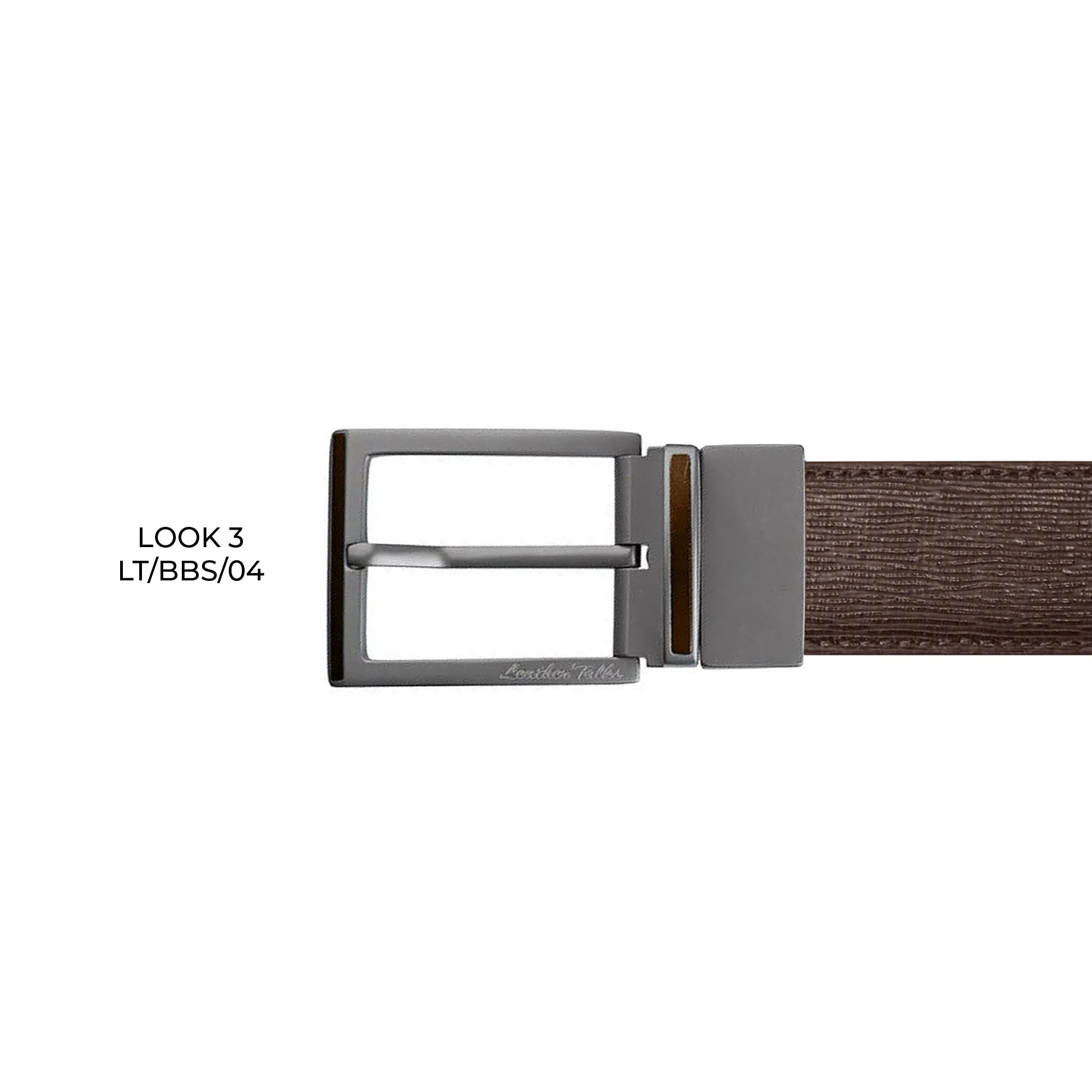 Italian Wood Finish   | Plus Size Leather Belt for Men | Color: Brown