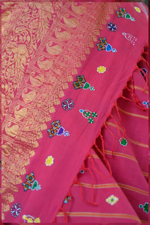 Kanchipuram Cotton Saree With Blouse Piece