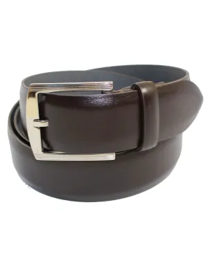 Kiton Leather Belt Dark Brown Smooth Men Belt 105 / 42 SALE