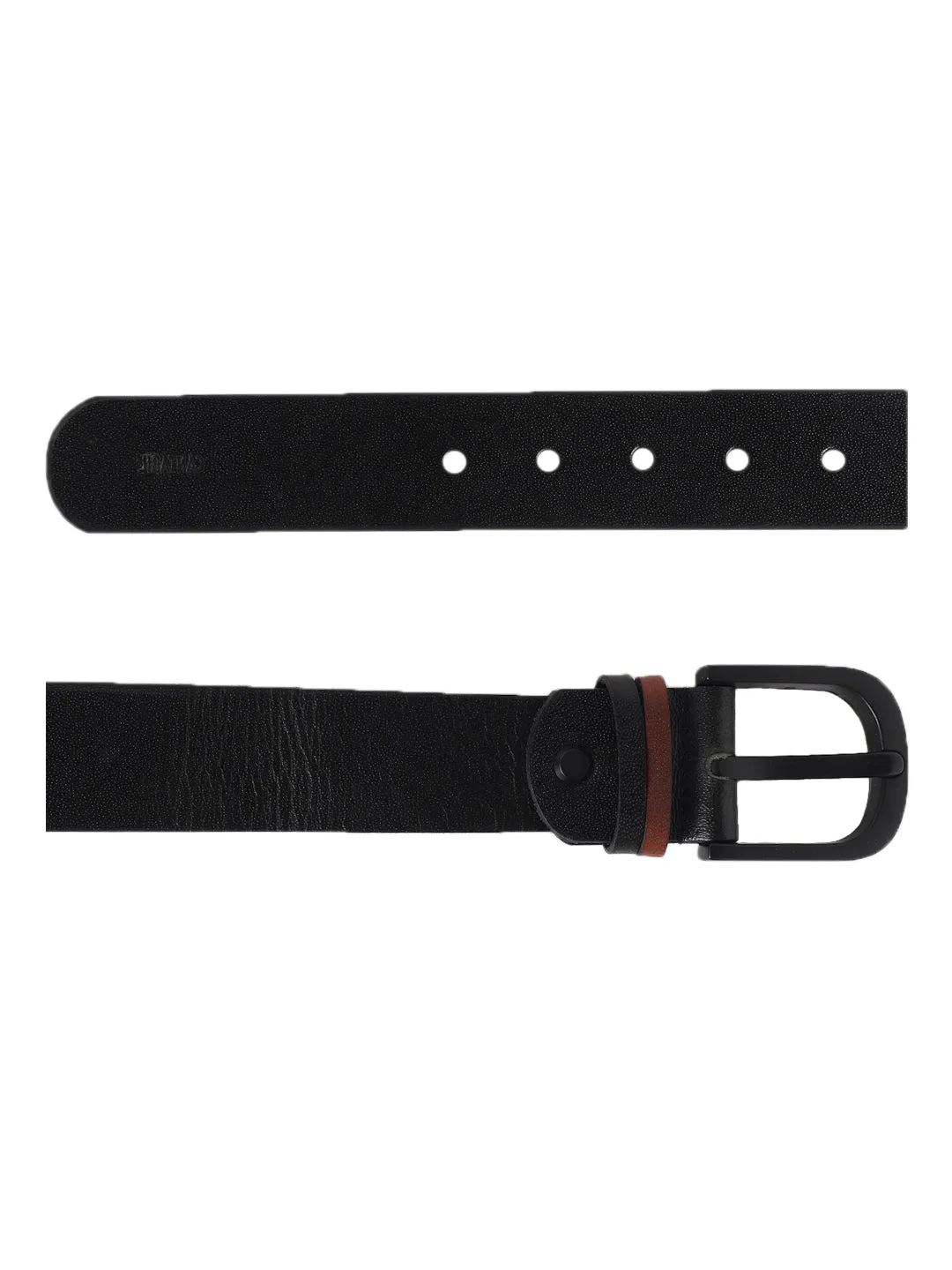 Men's Black Casual Single Side Belt