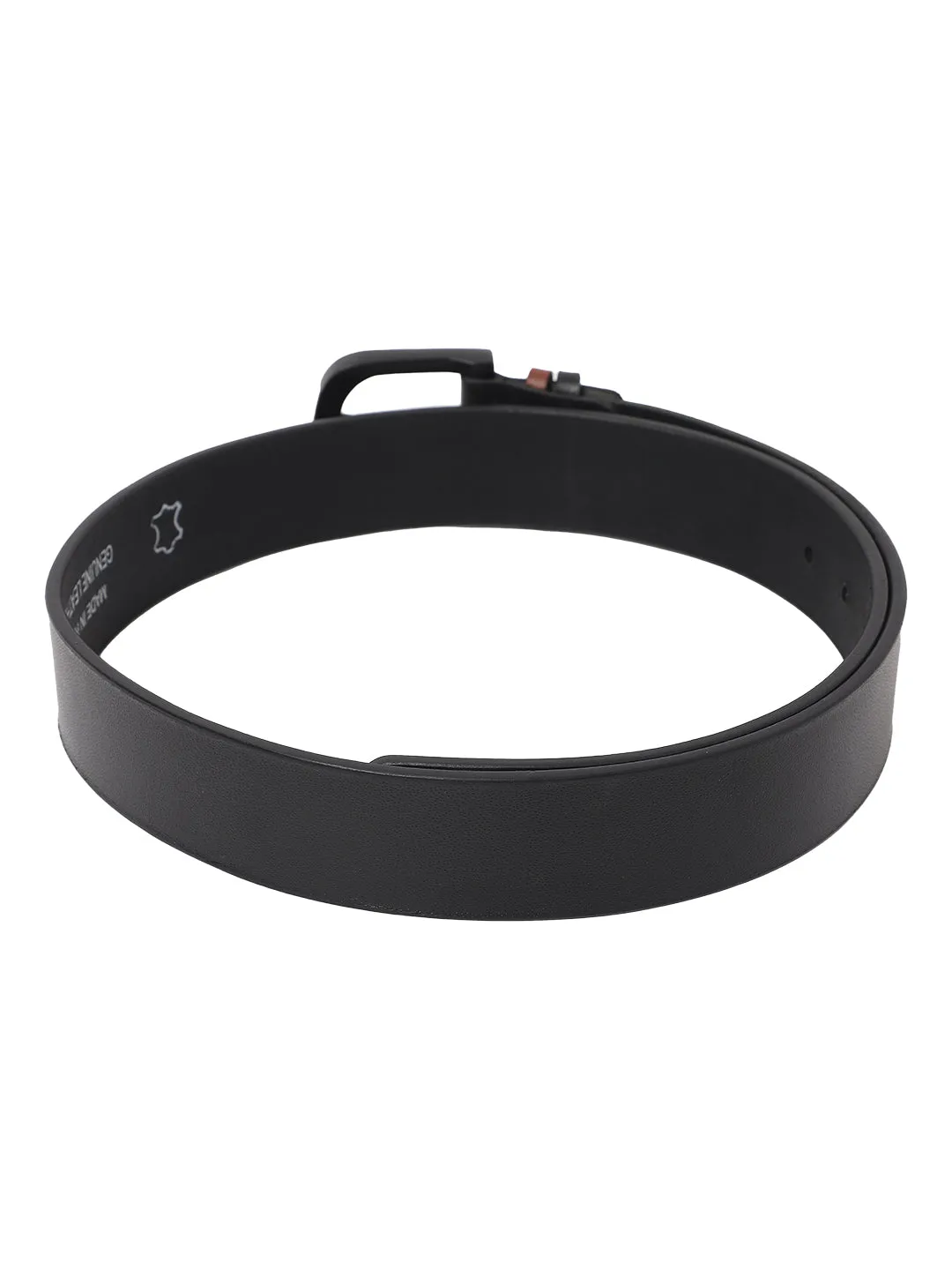 Men's Black Casual Single Side Belt