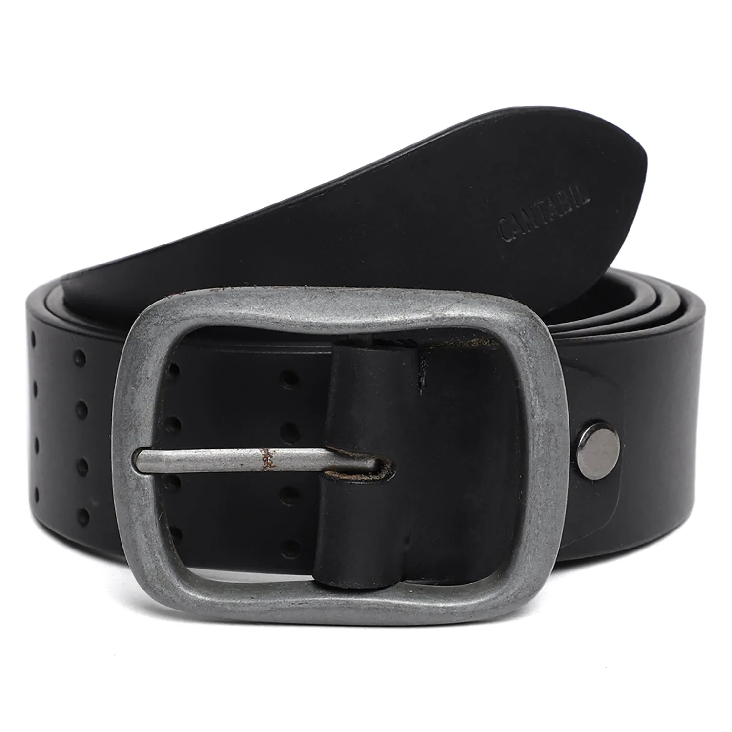 Men's Black  Single Side Designer Belt