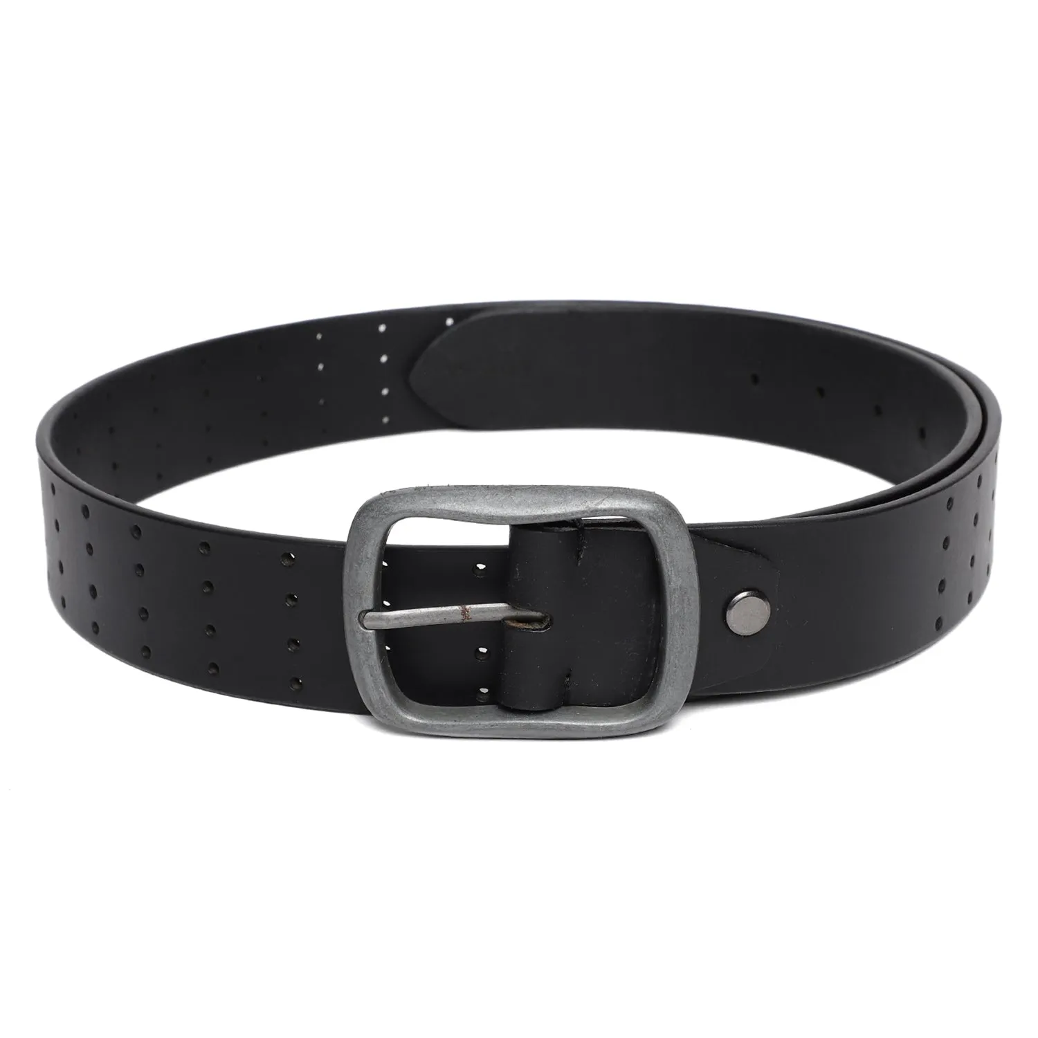 Men's Black  Single Side Designer Belt