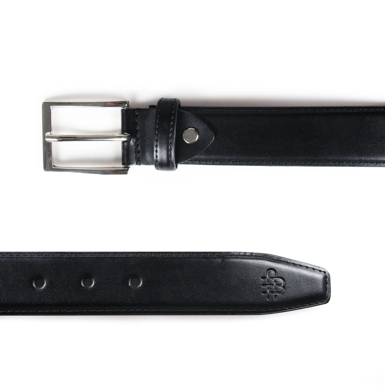 Men's Classic Black PU-Leather Belt