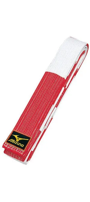 Mizuno Red & White Belt