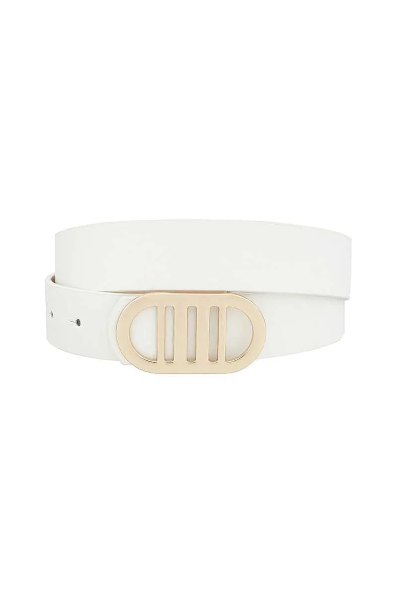 Modern Gridded Oval Standard Belt