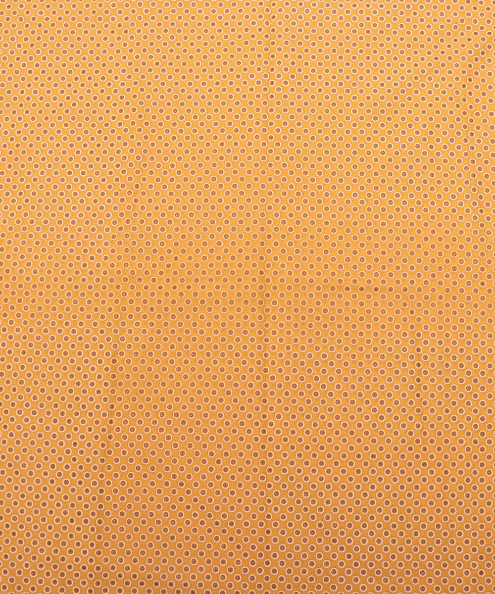 Mustard Colour Printed Cotton Fabric