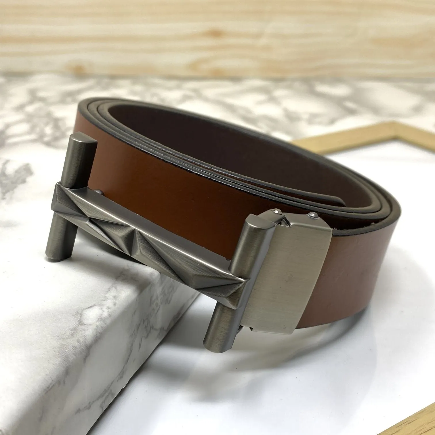 New Arrival H- Pattern Formal and Casual Leather Strap Belt-JonasParamount