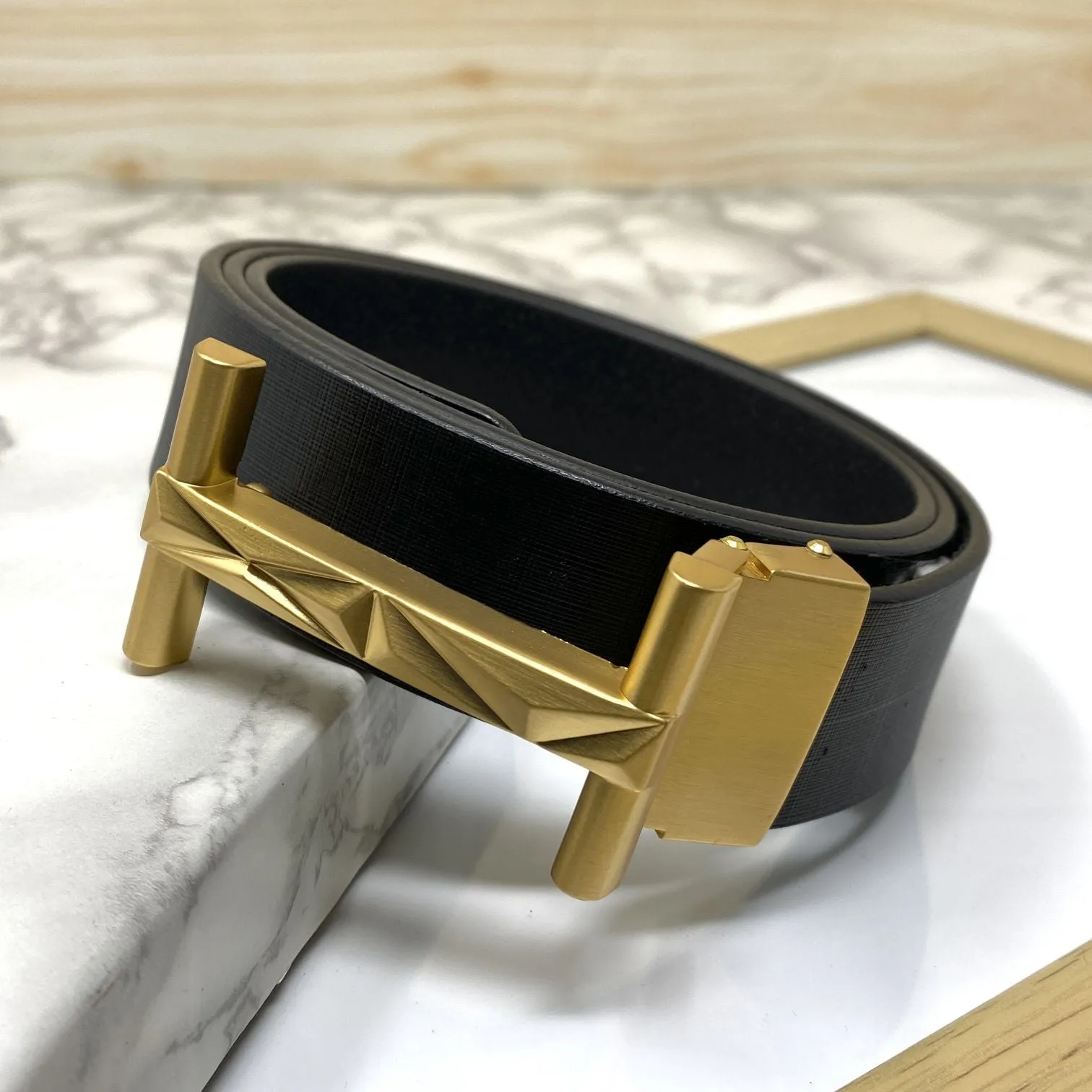 New Arrival H- Pattern Formal and Casual Leather Strap Belt-JonasParamount