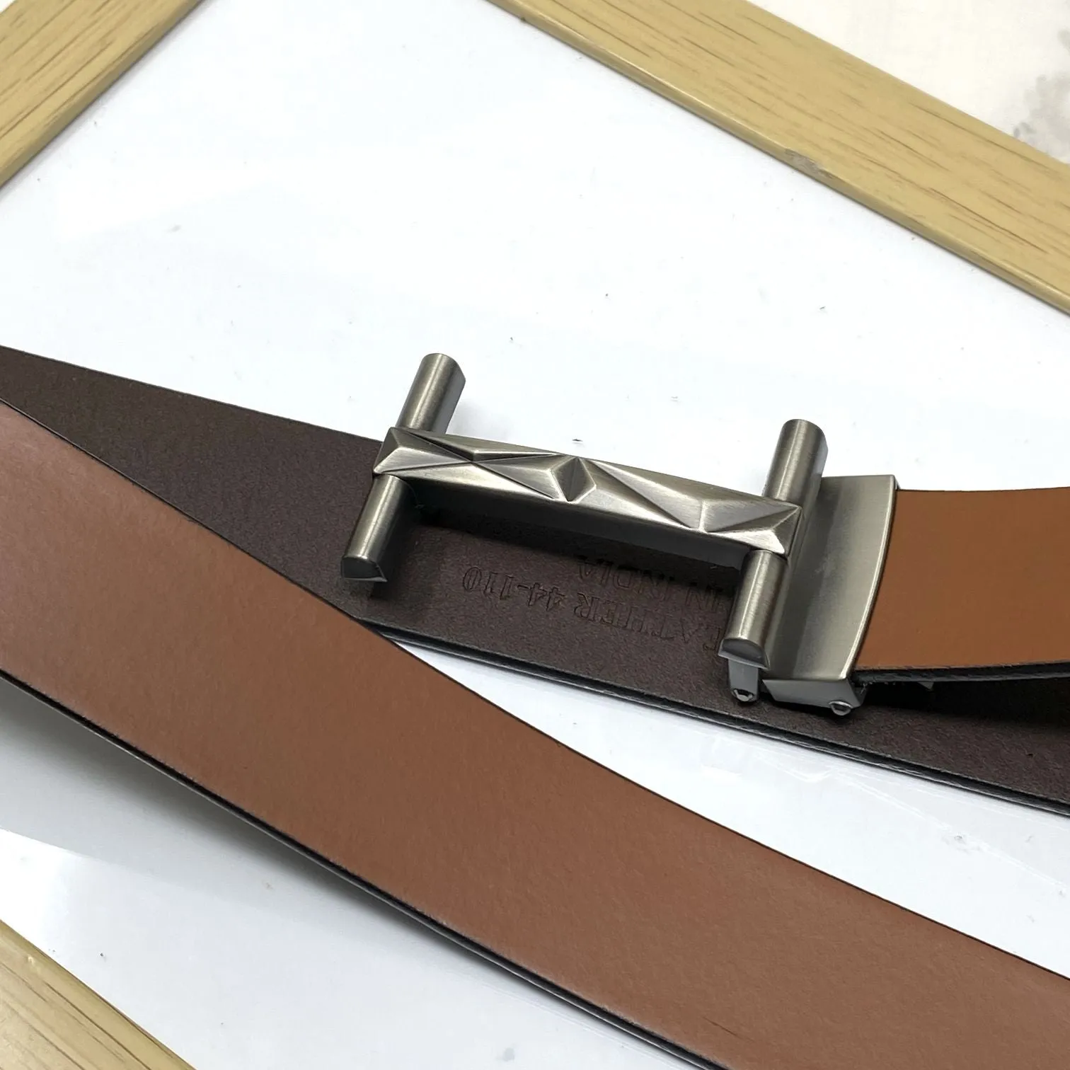 New Arrival H- Pattern Formal and Casual Leather Strap Belt-JonasParamount