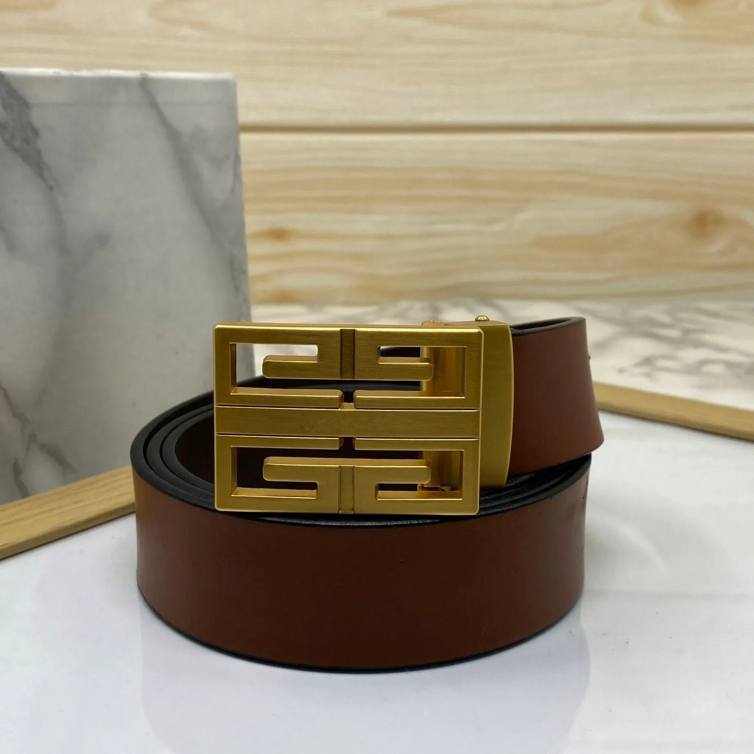 New Arrival Square Formal Leather Belt-JonasParamount