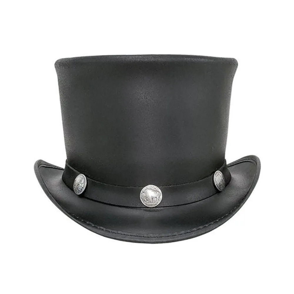 Premium Deadman Leather Top Hat