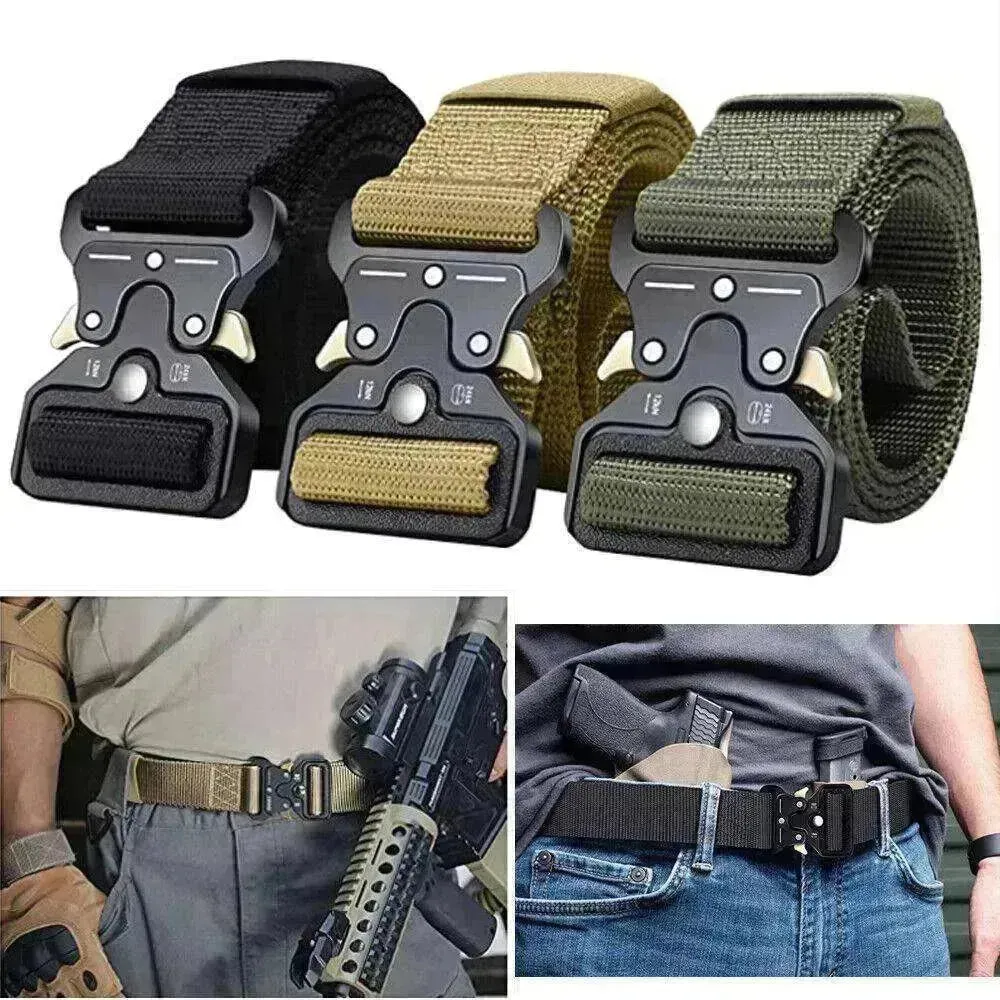 PREMIUM Men Casual Military Belt Tactical Waistband Rescue Rigger Nylon Belt USA