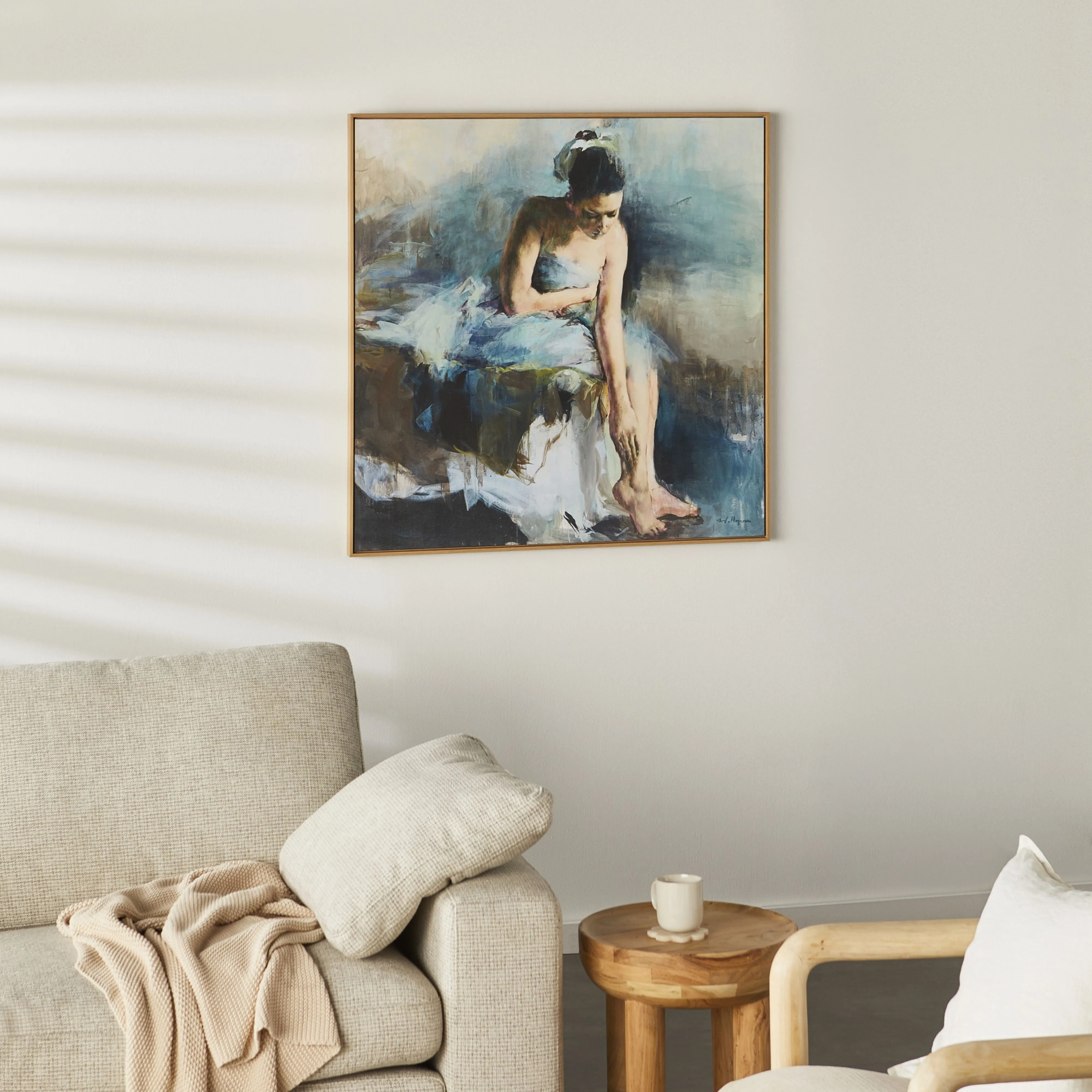 Prima Ballerina Framed Canvas Print 102.4x102.4cm