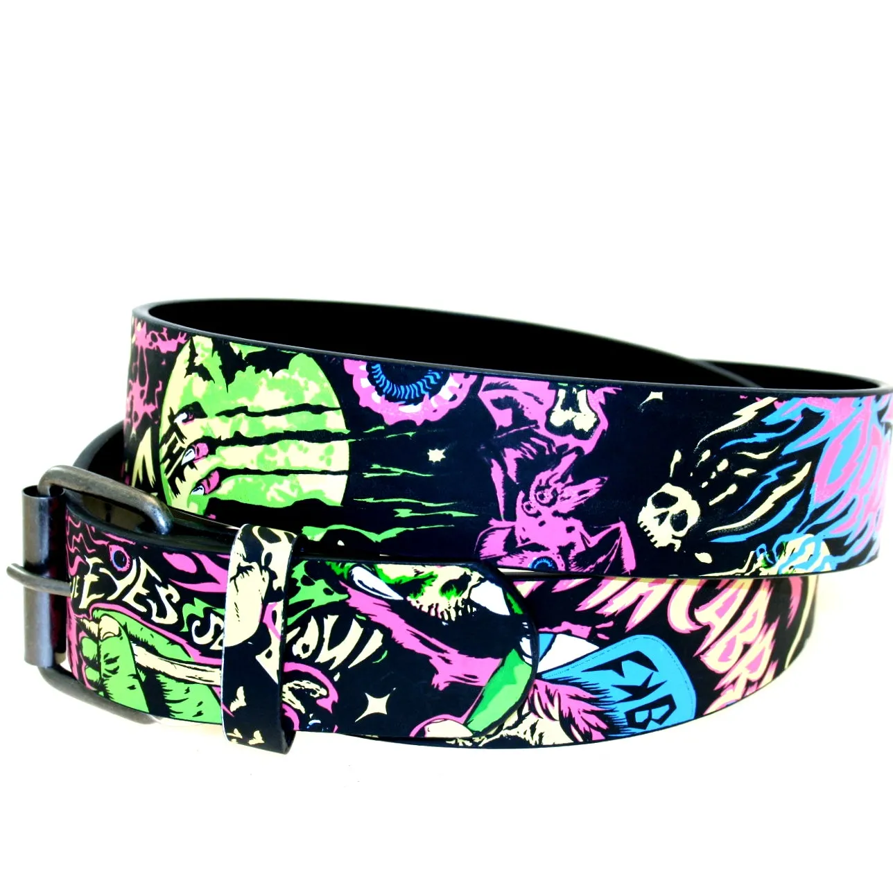 Printed Multicolour Halloween Print Belt