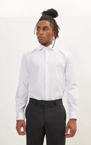 Pure Cotton Dress Shirt - White