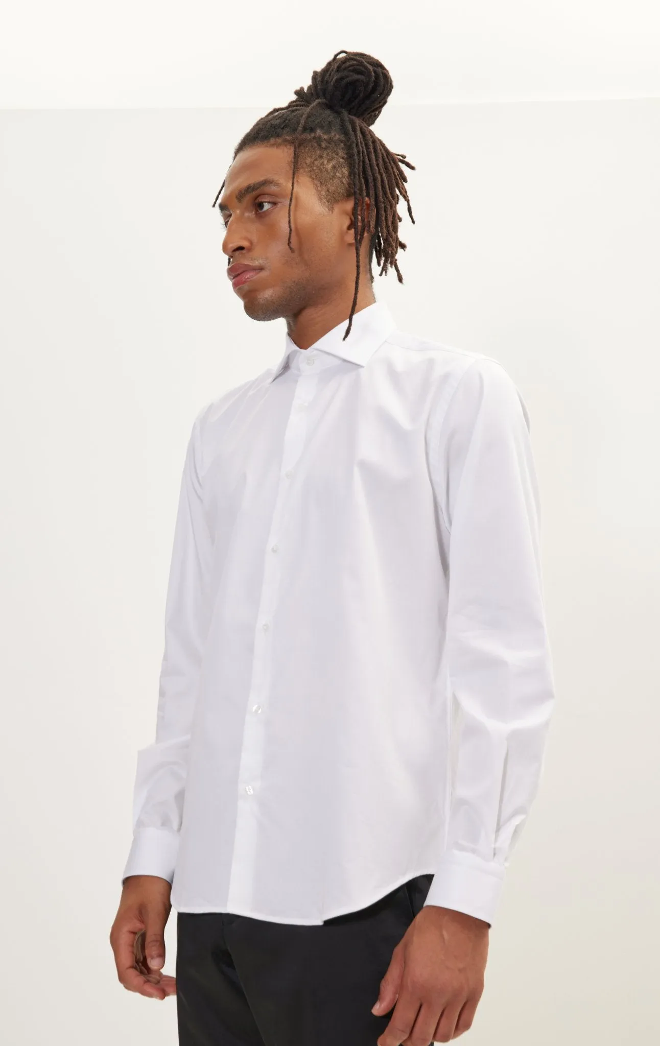 Pure Cotton Dress Shirt - White