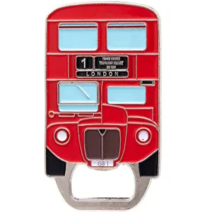 Red London Bus Infill Metal Bottle Opener Magnet