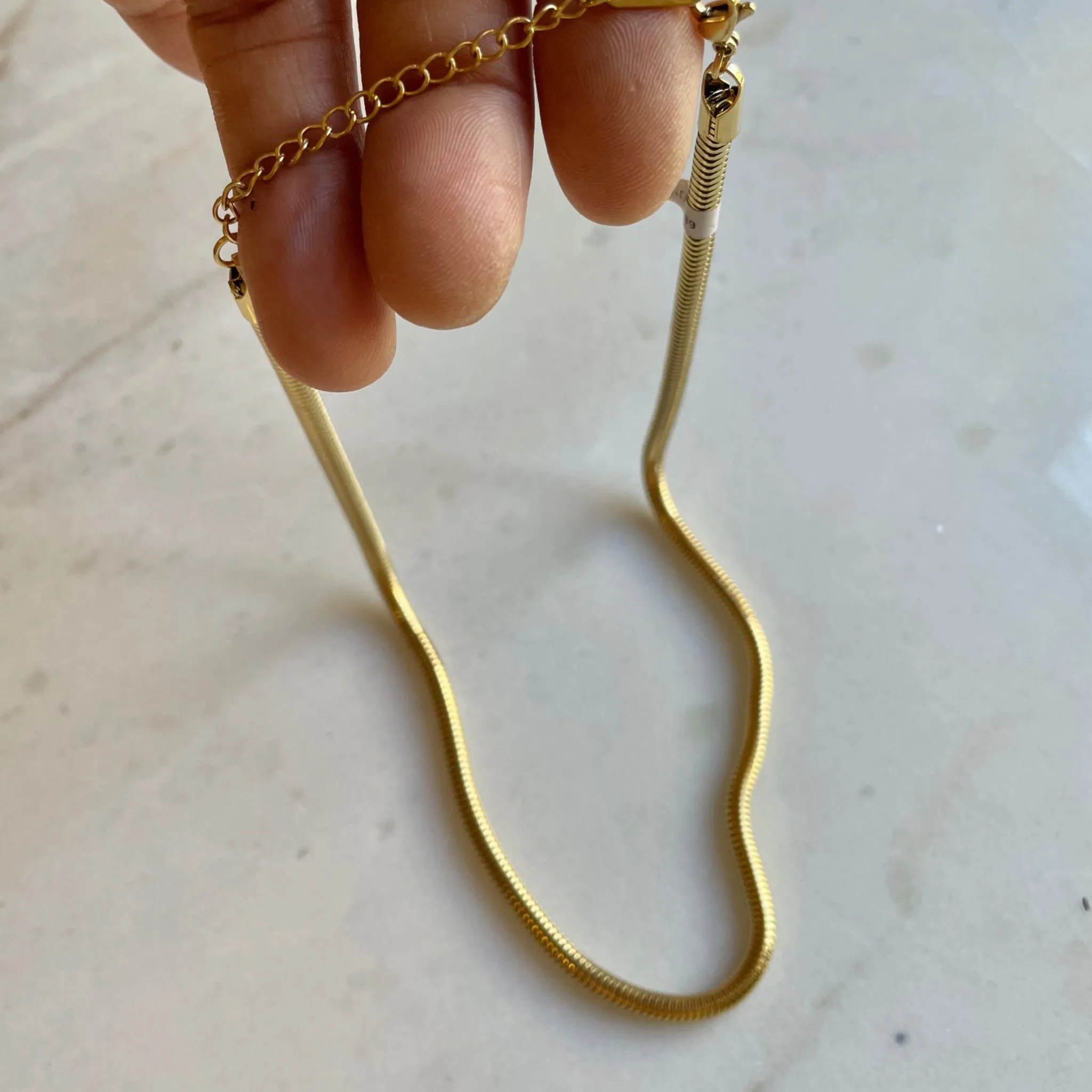 Round Snake Chain Necklace