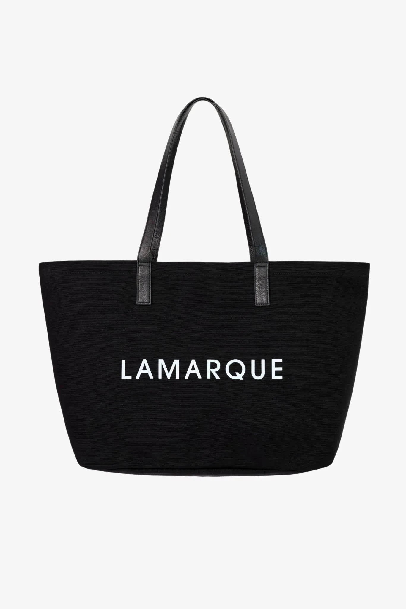 SHOPPER | Canvas Tote Bag with Leather Straps