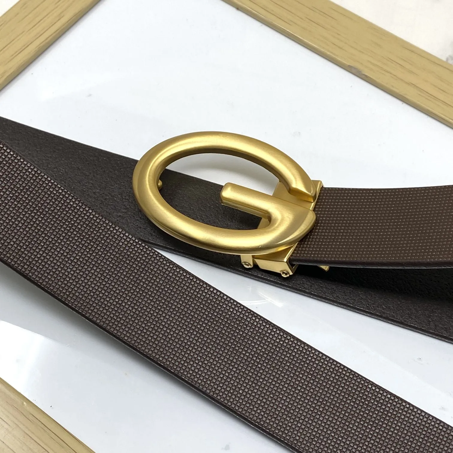 Simple G-Design Formal and Leather Strap Belt-JonasParamount