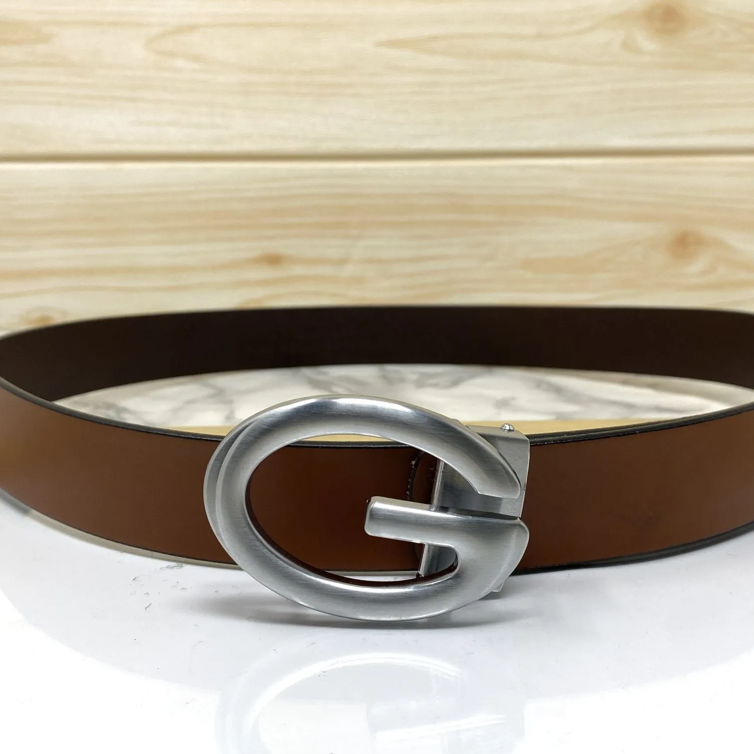 Simple G-Design Formal and Leather Strap Belt-JonasParamount