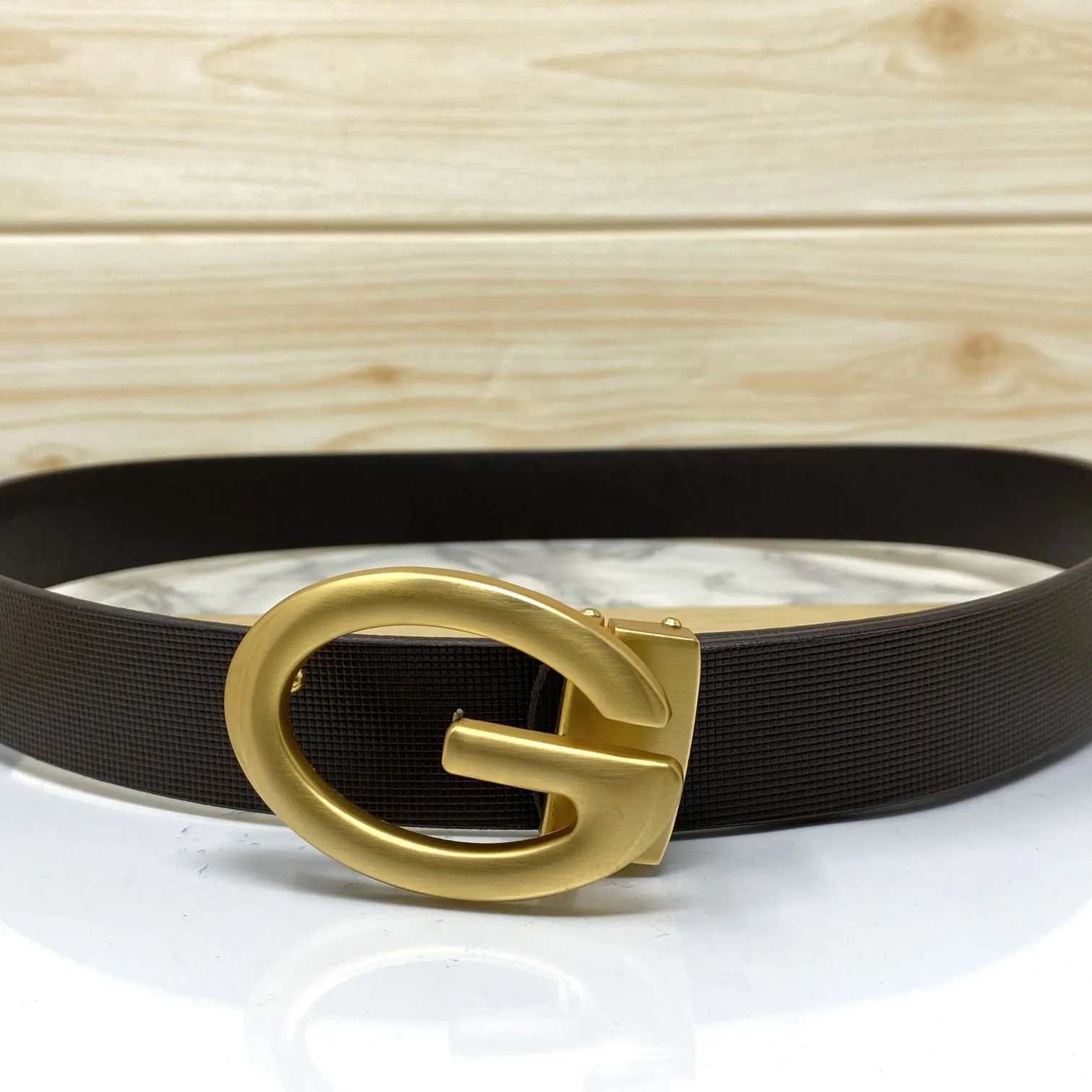 Simple G-Design Formal and Leather Strap Belt-JonasParamount