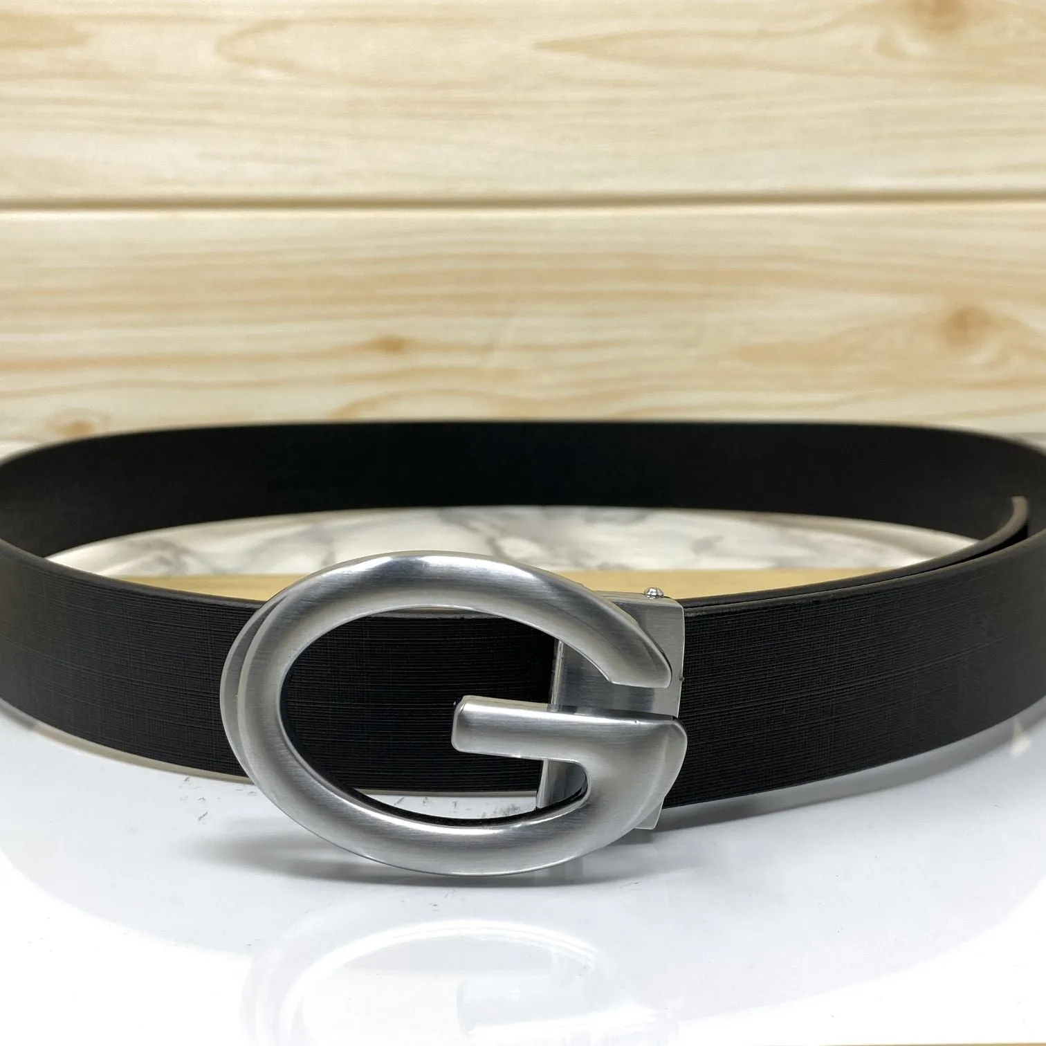 Simple G-Design Formal and Leather Strap Belt-JonasParamount