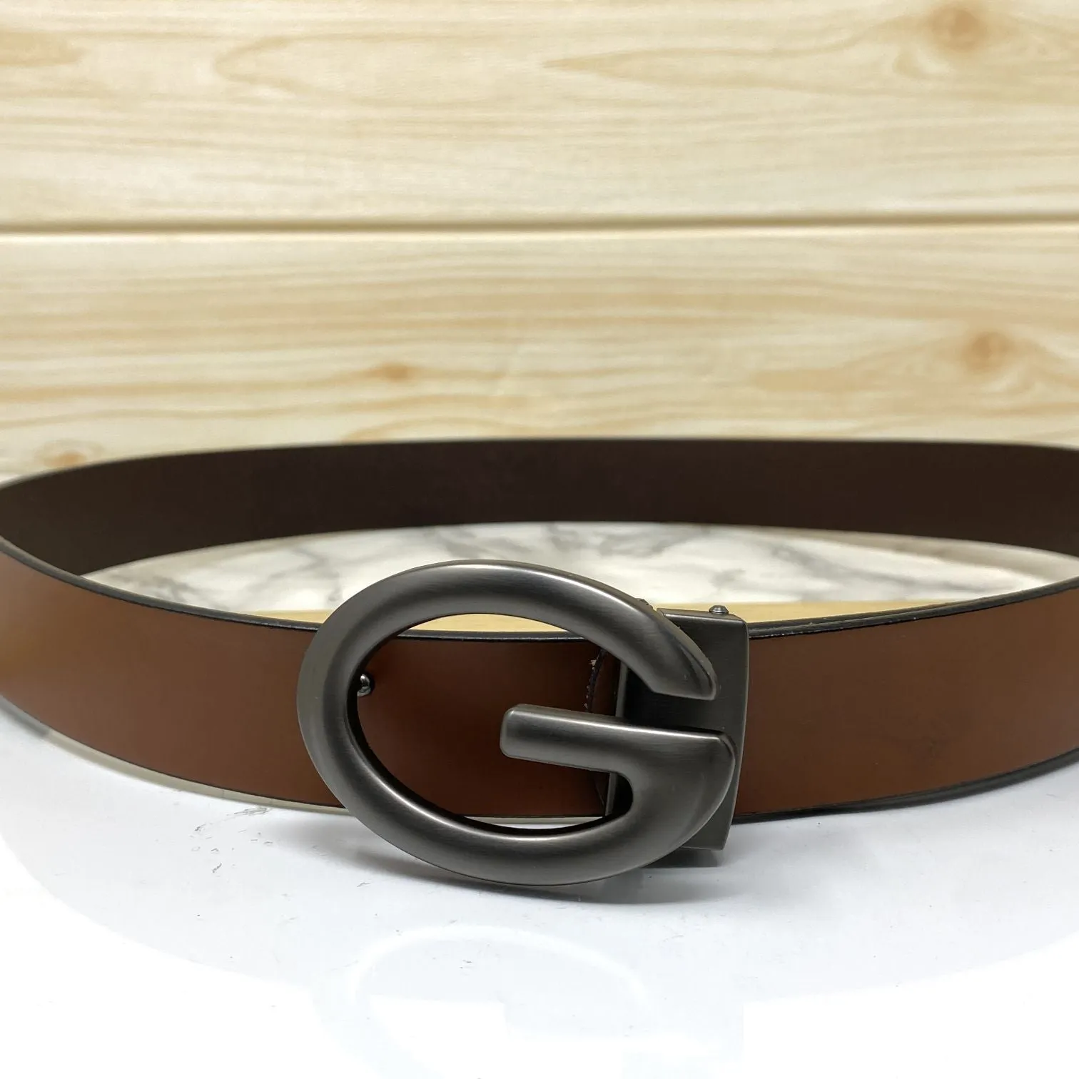 Simple G-Design Formal and Leather Strap Belt-JonasParamount