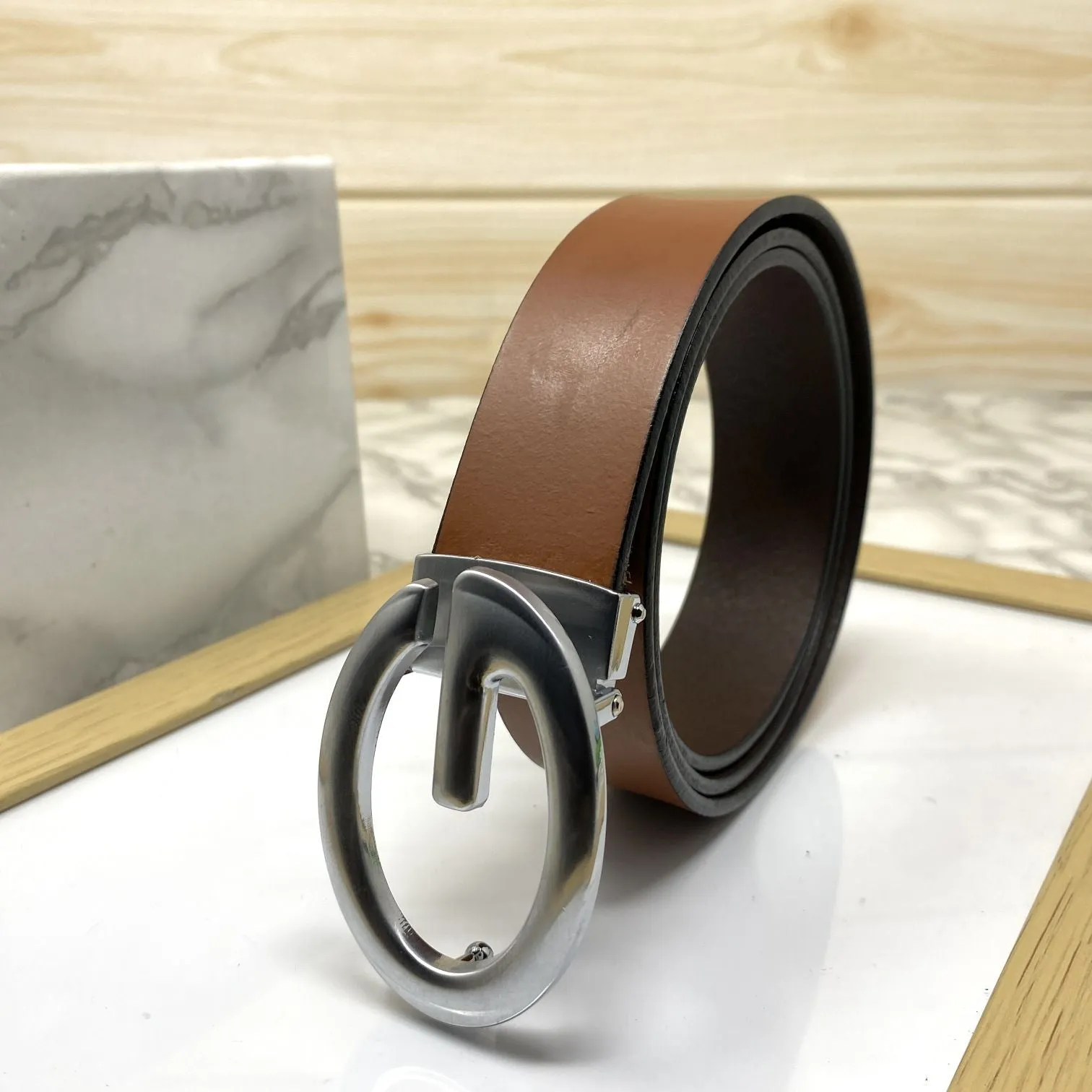 Simple G-Design Formal and Leather Strap Belt-JonasParamount