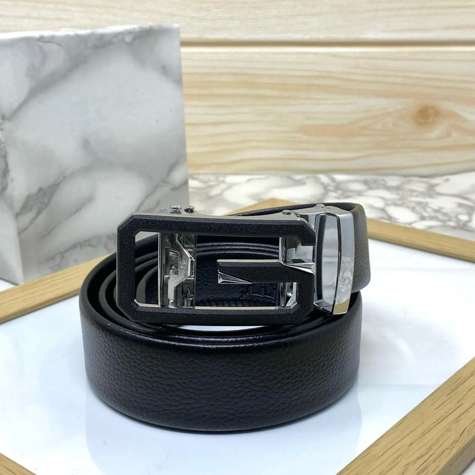 Single G Shape Fashionable Formal Belt For Men-JonasParamount