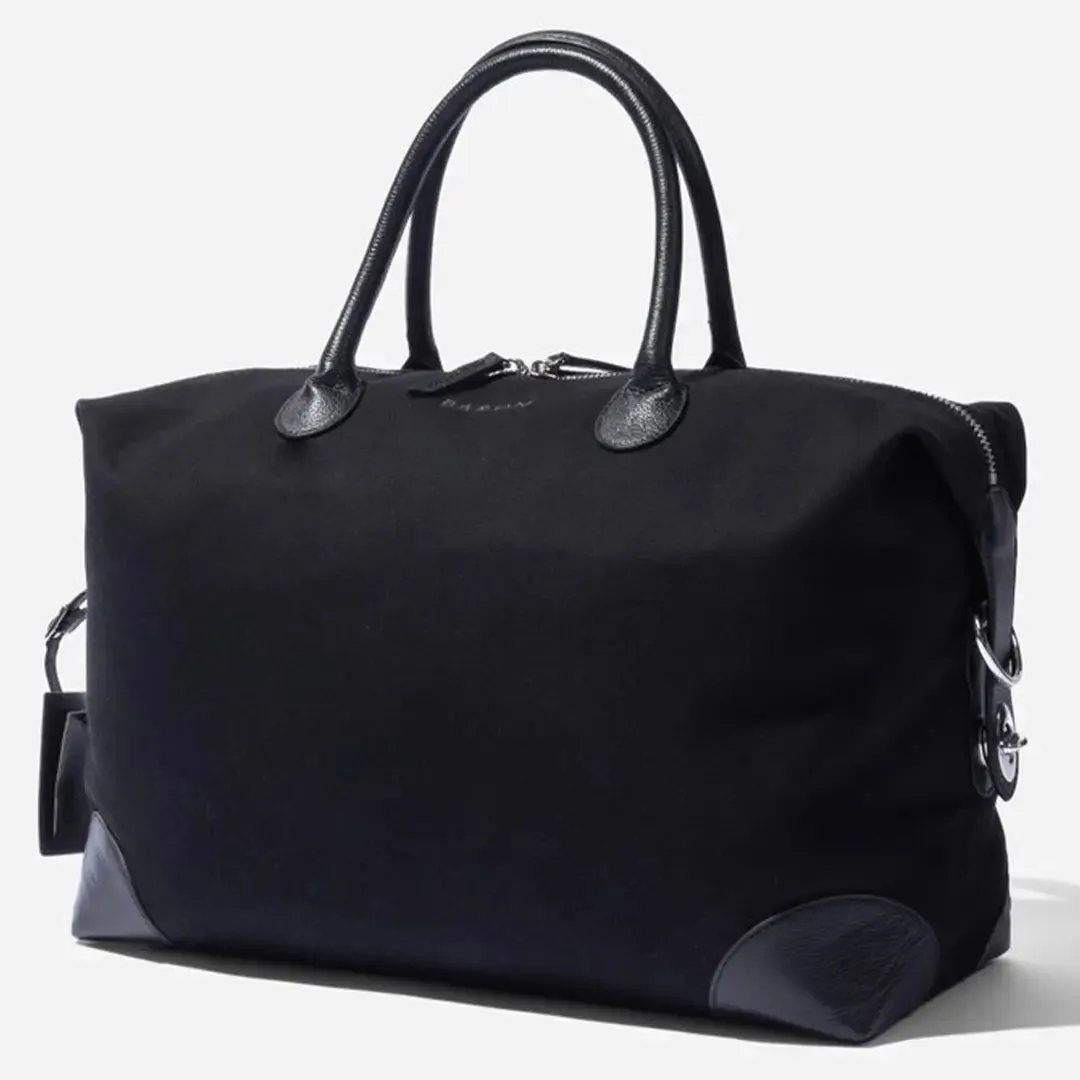 Small Weekend Bag - Black Canvas by Baron