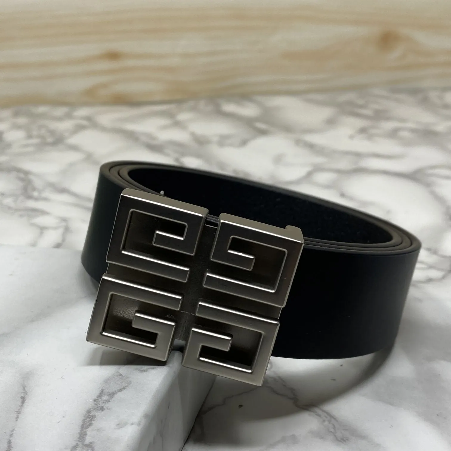 Square Section Leather Strap Belt-JonasParamount