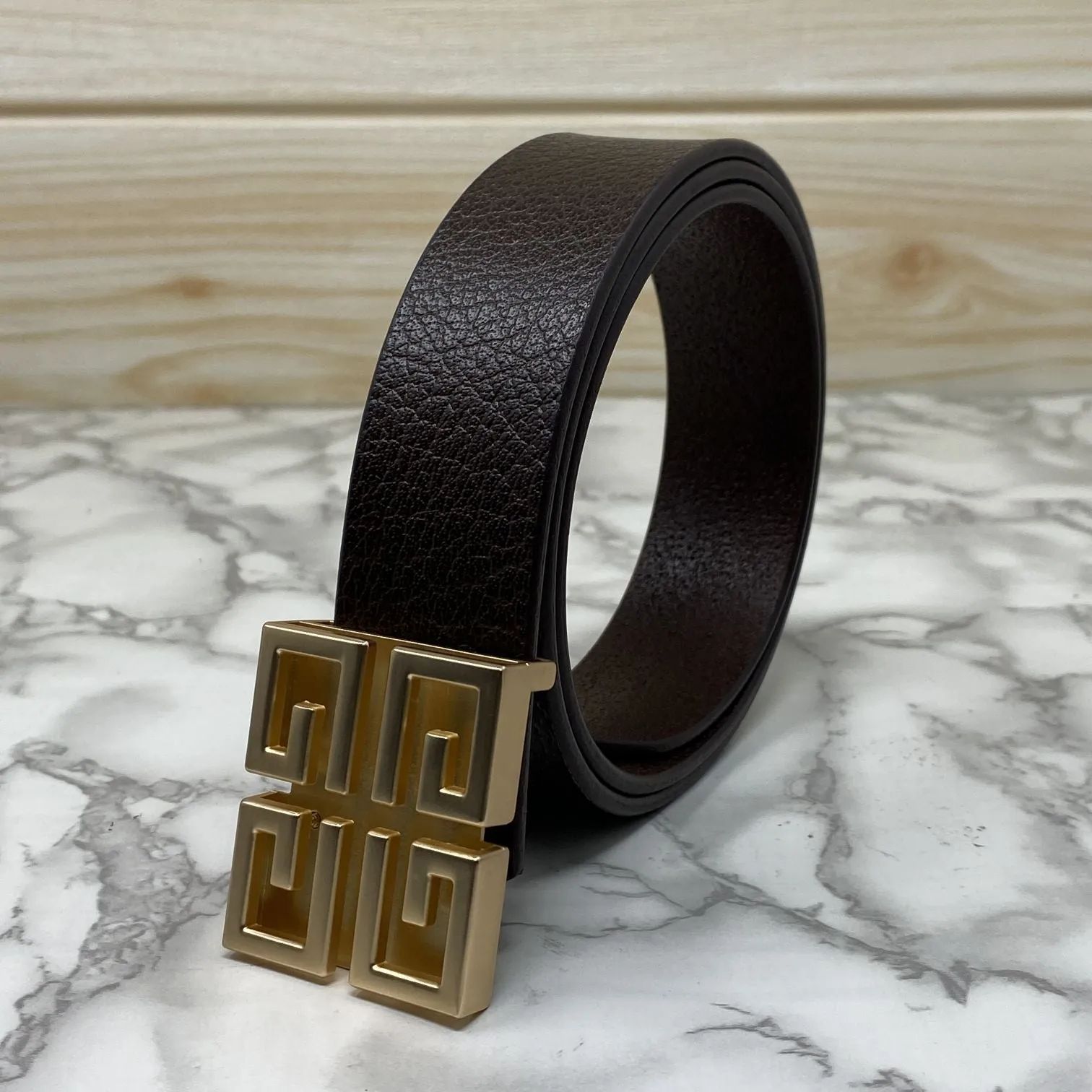 Square Section Leather Strap Belt-JonasParamount