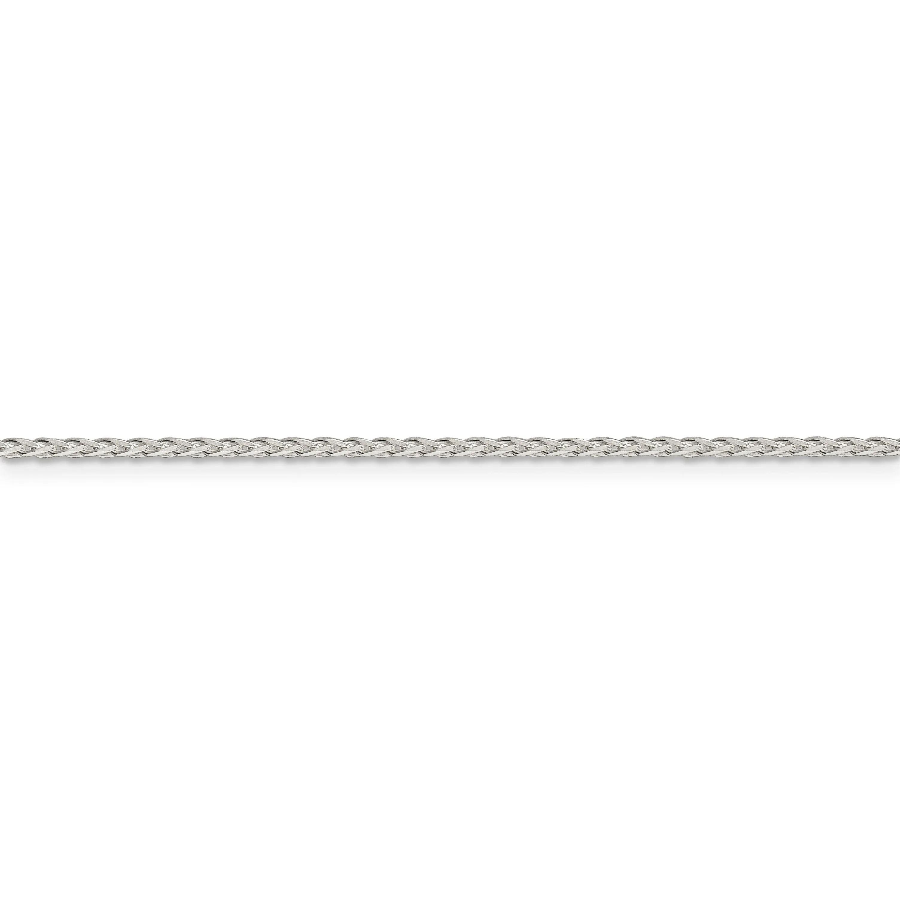 Sterling Silver D.C 1.50-mm Round Spiga Chain