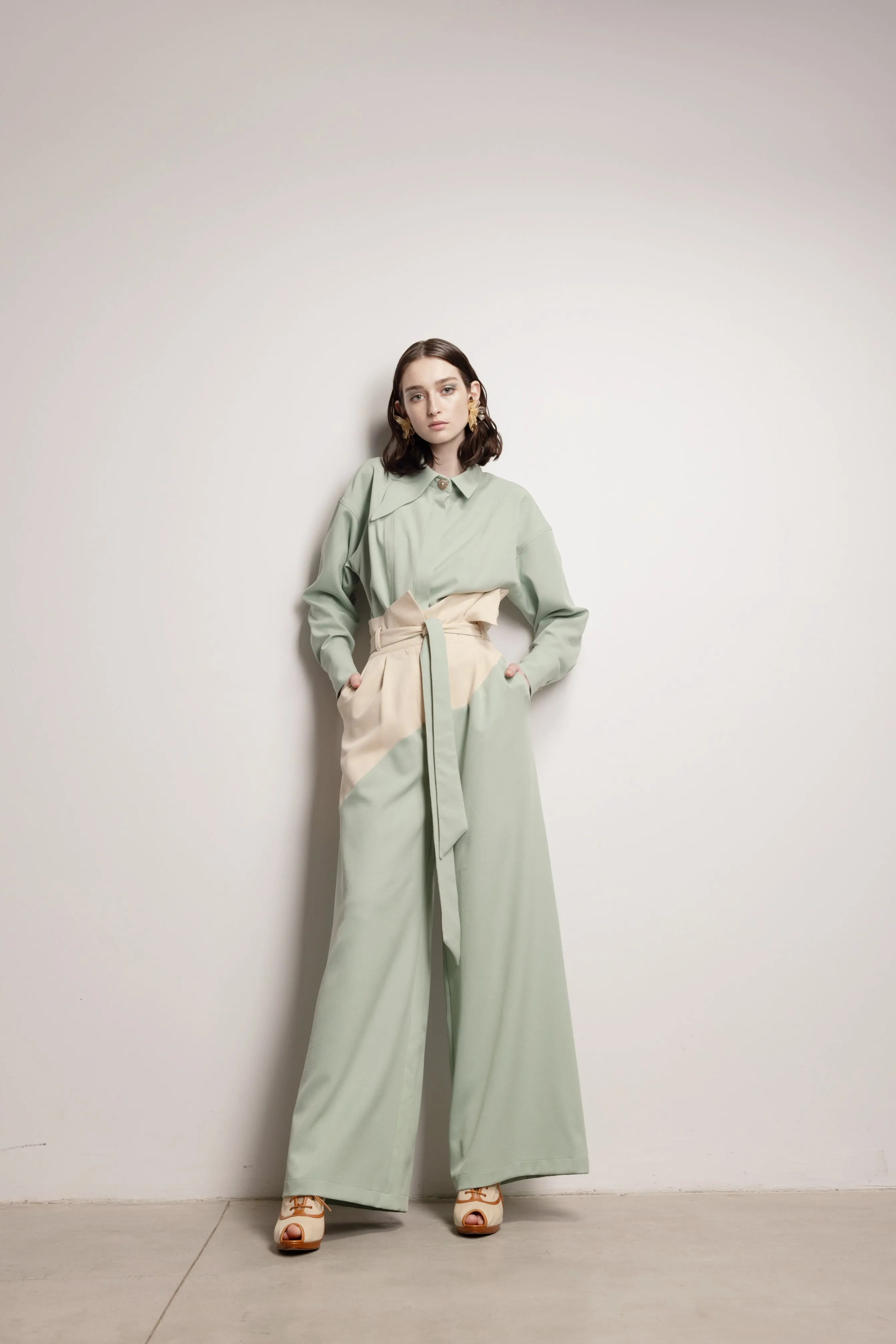 Tailored Relaxed Shirt Mint Green