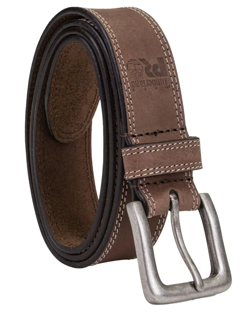 Timberland Mens Pro Brown Boot Leather Belt - 42 mm