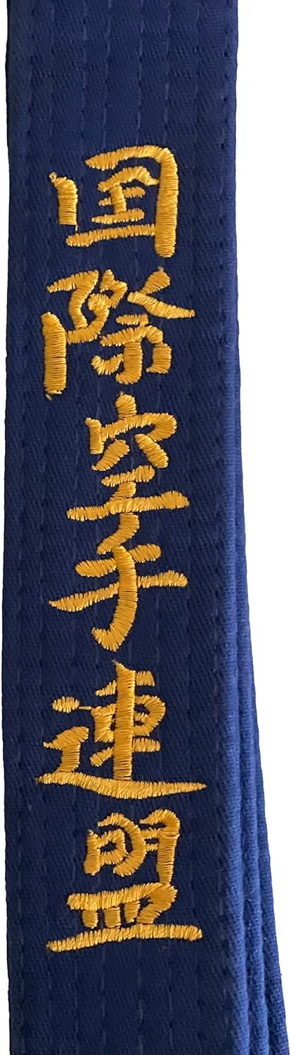 VICTORBUDO USA KYOKUSHIN EMBROIDERED KARATE BELT IN ALL COLORS